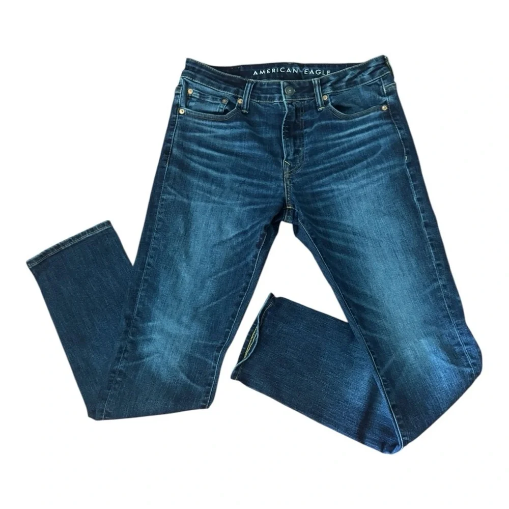 American Eagle Outfitters Men's Blue Slim Jeans